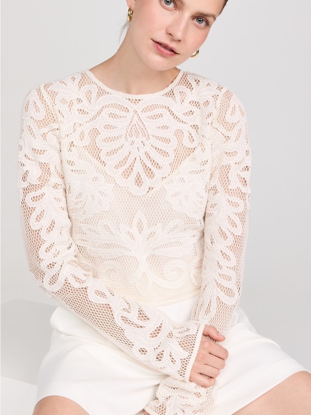 Misa Los Angeles Oscana Lace top size S